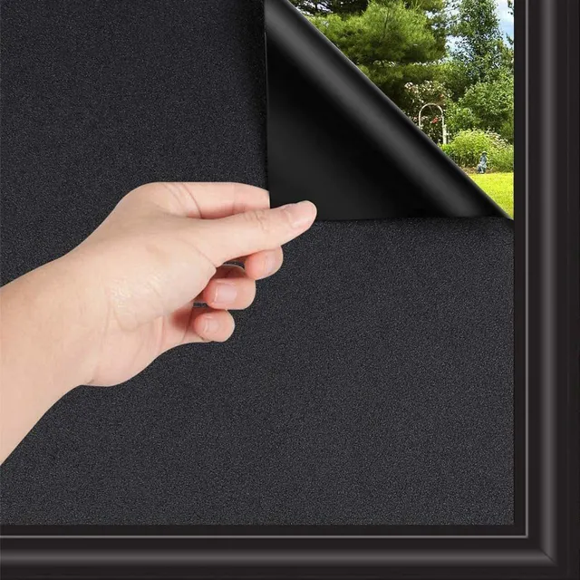 Removable light-blocking window film Privacy protects the window sticker