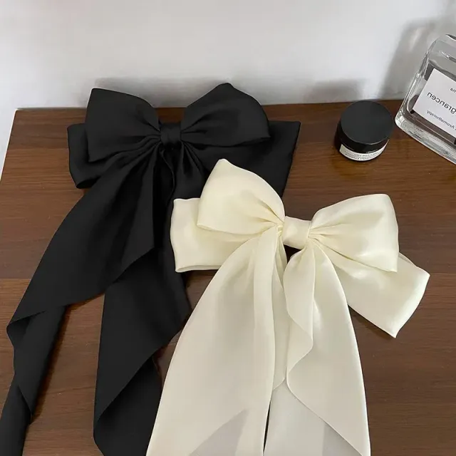 Luxury hair clip in bow style - several color variants, stylish supplement