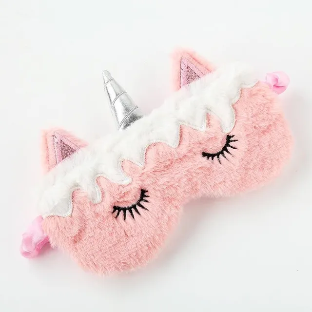 A mask for sleeping with a unicorn