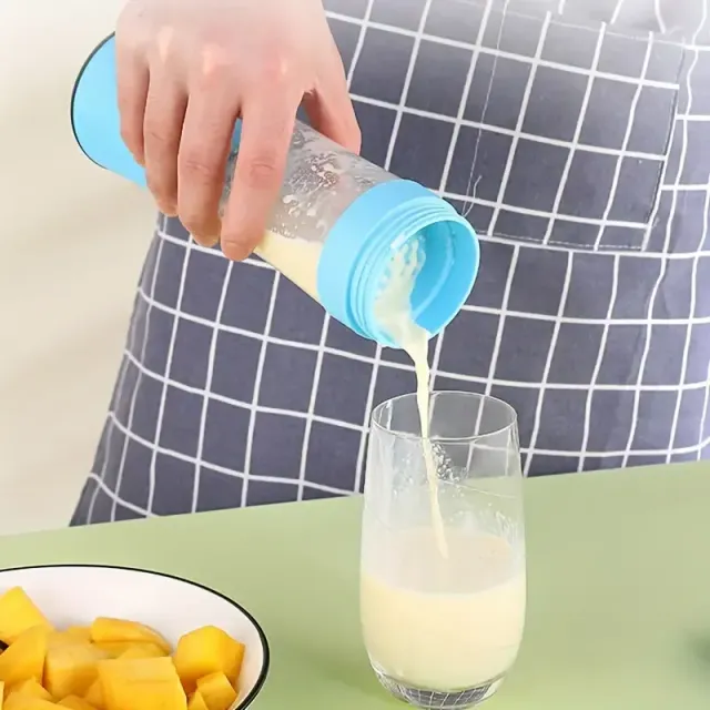 Blender electric USB premium pentru călătorii - mixer de buzunar pentru băuturi proteice și smoothie