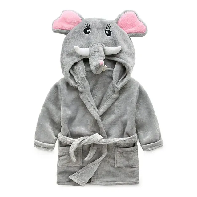 Children's soft and soft robe in animal motive - different species