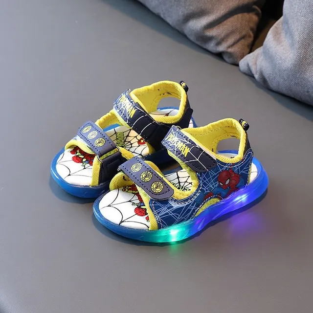 Boys' glowing sandals Spiderman