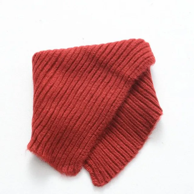 Children's knitted striped scarf Clarke vinova