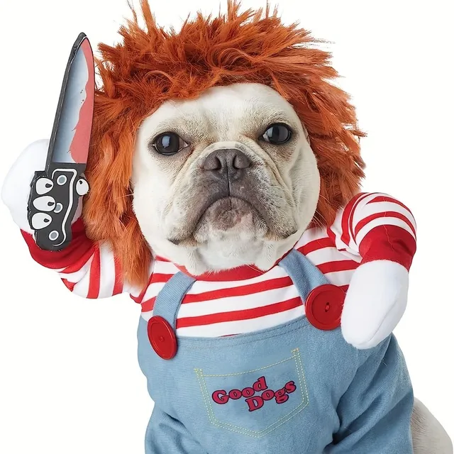 Halloween: Costume of scary dolls for dogs - Cute and scary at the same time