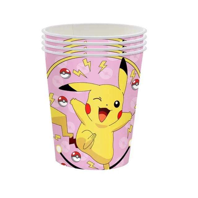 Pink Party szülinapi pokemon dekoráció készlete