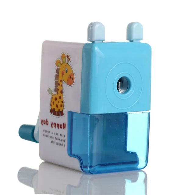 School pencil sharpener with cute animal motif