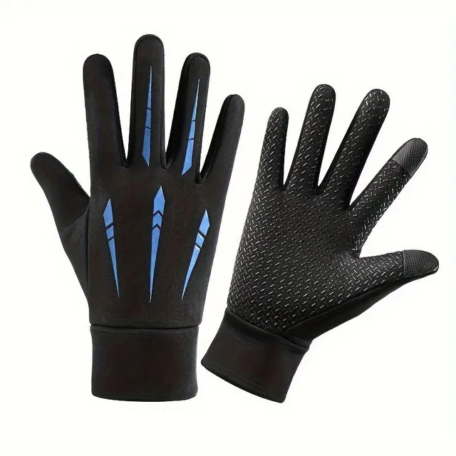 Motorcycle hot gloves, waterproof touch winter cycling racing gloves