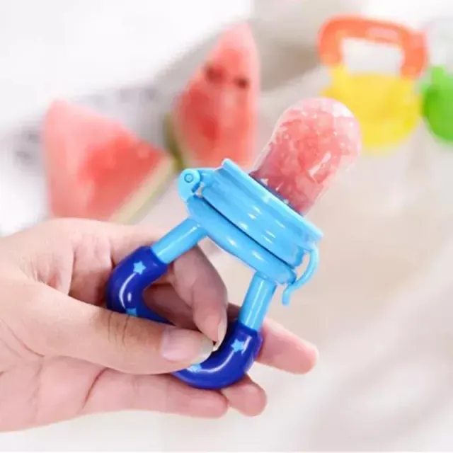 Silicone fruit and vegetable dispenser for children