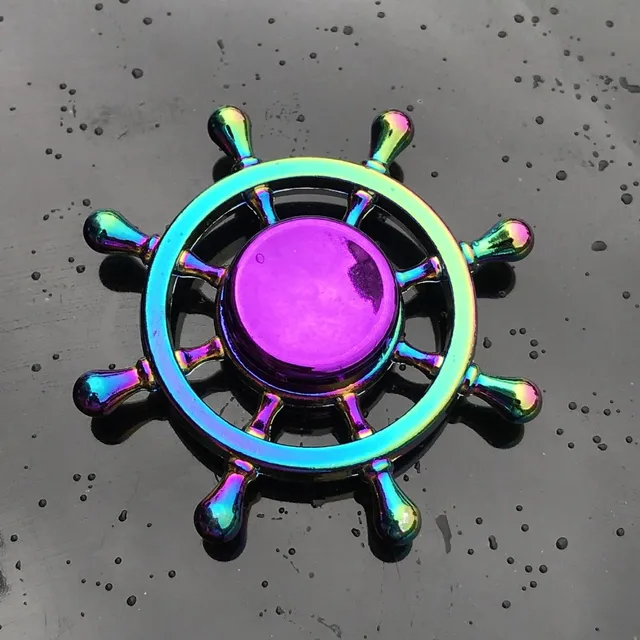 Fidget spinner din metal în culori curcubeu Georgianna