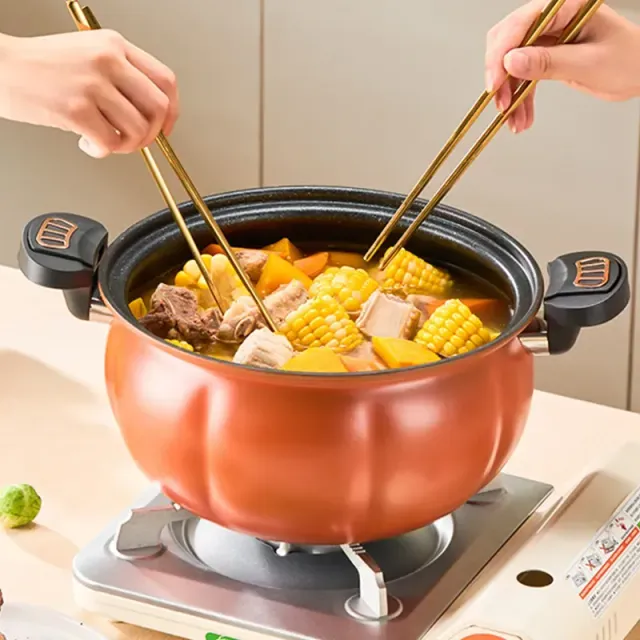 Pumpkin pot multifunctional cast-iron pressure to stew cooking stewing non-sticky