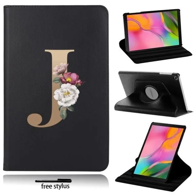 Samsung Galaxy tablet case with initial