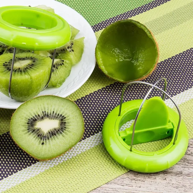 Scobitoare creativă pentru fructe cu feliator de kiwi detașabil - Instrument pentru pregătirea salatelor și curățarea lămâilor