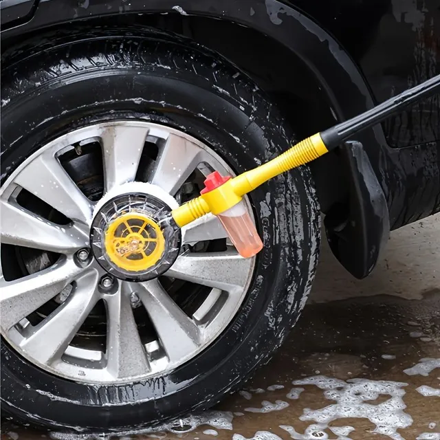 Multifunctional double-sided car wash brush with rotating head and snow šenilla - Car wash kit