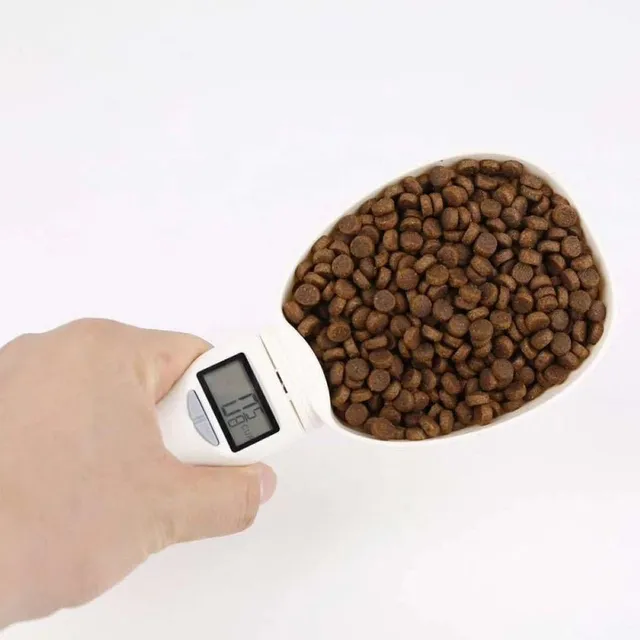 Practical pellet measuring cup with scale for precise weight measurement Johan