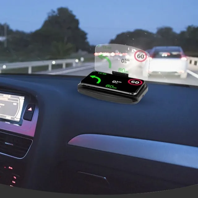 Displej pro mobilní telefony do auta – promítnutí navigace