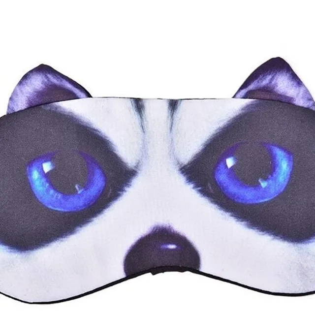 Cute eye mask with Topsy cat motif