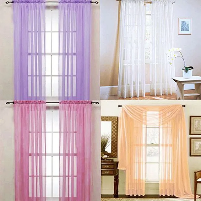 Quality cheap curtains 200x100 cm - choice of 9 colours