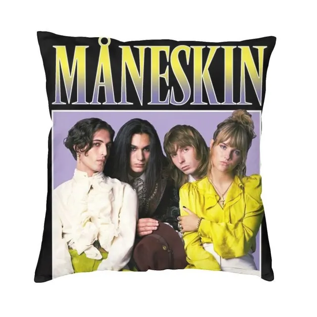 Husă de pernă cu design al trupei Maneskin