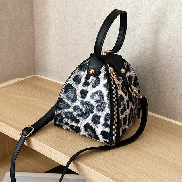 Trendy female mini purse with snake print