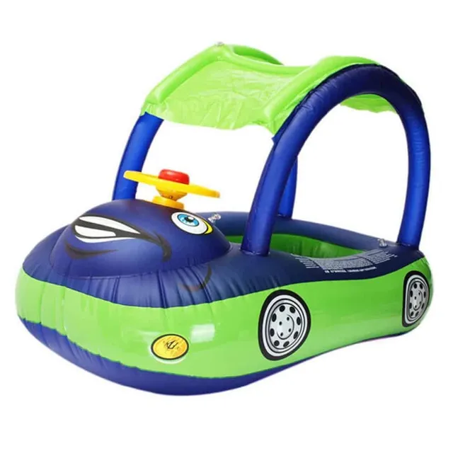 Dětský nafukovací kruh/člun s volantem pro malé děti | Auto