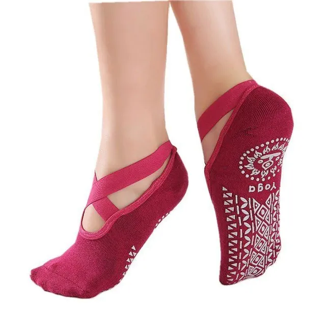 Non-slip exercise socks