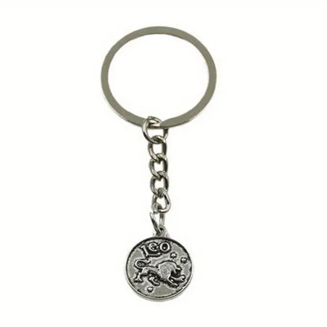 Keychain s 12 znakmi zverokruhu - Rakovina, Beran, Lev, Hmotnosť, Panna, Gemini