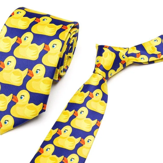 Férfi nyakkendők vicces mintákkal