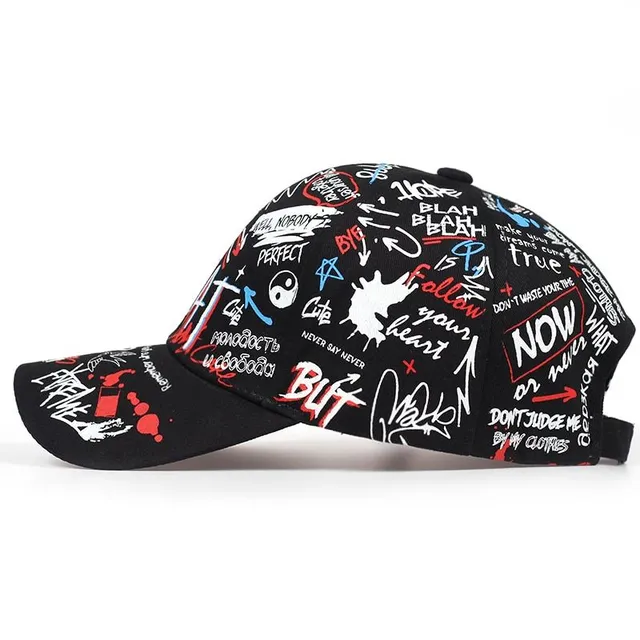 Unisex stylish cap with Graffiti print