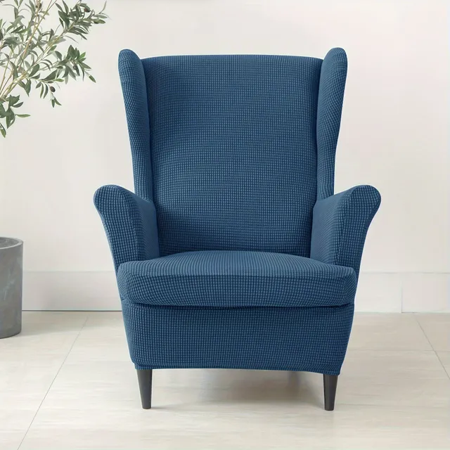 Stylish armchair with footrest