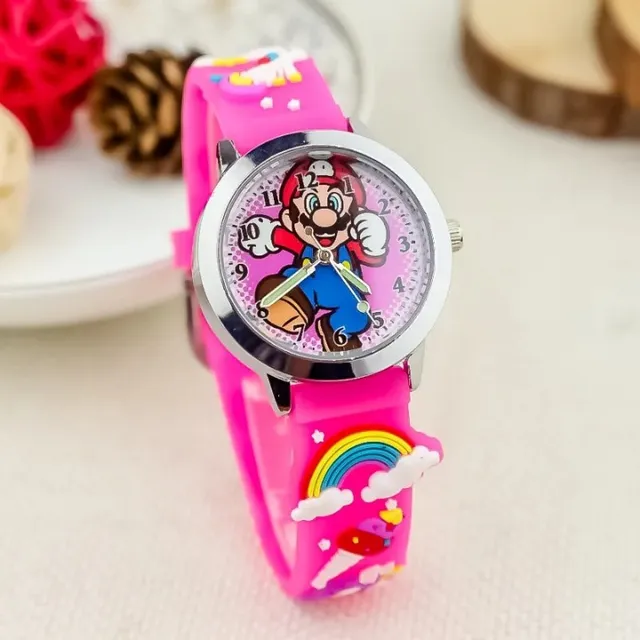 Baby analog watch with Super Mario Bros motif.