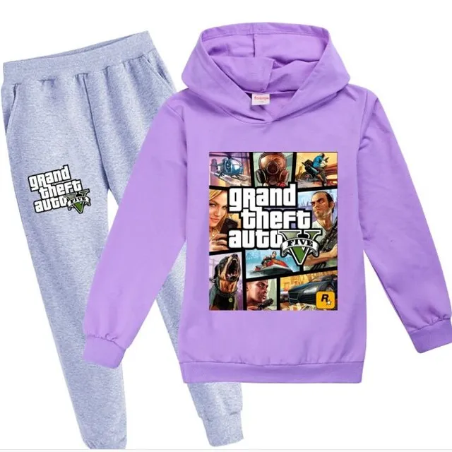 Set trening pentru copii cu design cool GTA 5 color at picture 10 3 - 4 roky