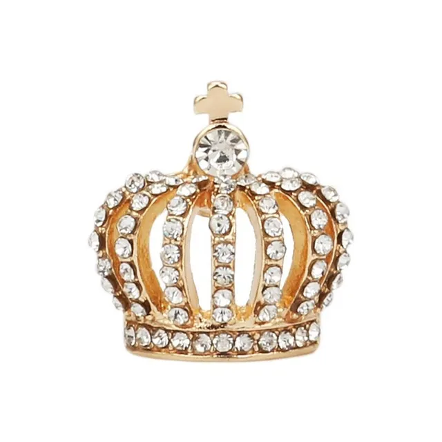Pánska luxusná dekoratívna brošňa Crown