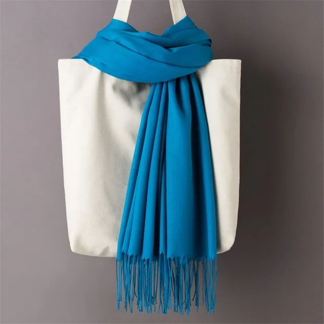 Women's monochrome cashmere scarf