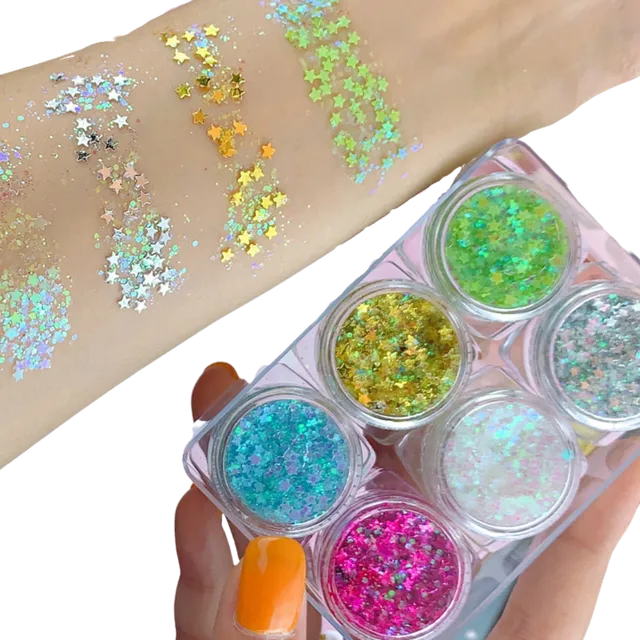 Face and body glitter set