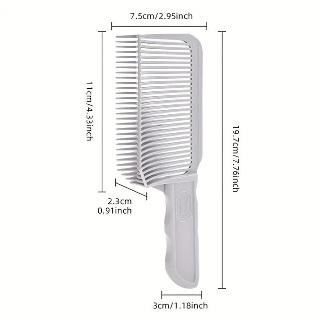 Universal hairdressing comb for smooth transitions and hair shaping, ideal for barbers and home use