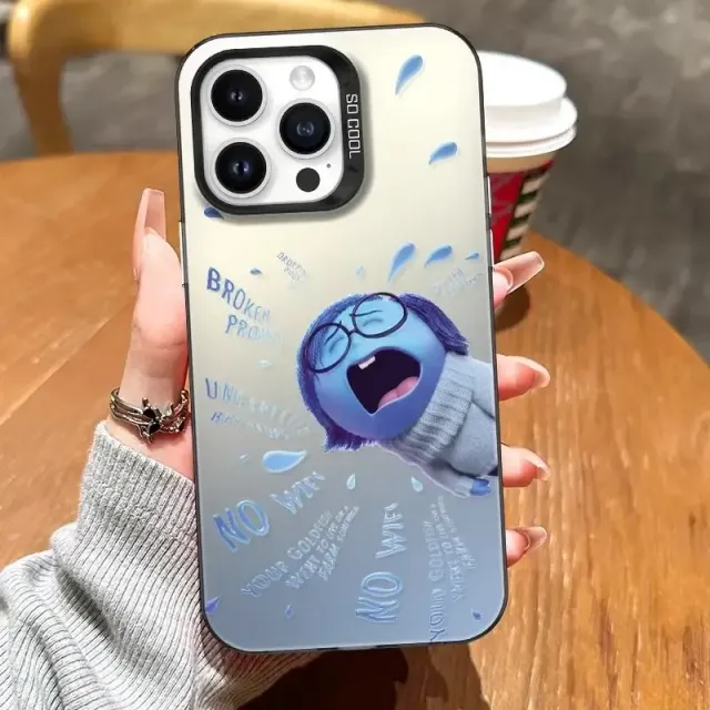 Husă drăguță și trendy pentru telefoanele iPhone cu diverse motive din desenele animate V în cap 2 - Inside Out 2