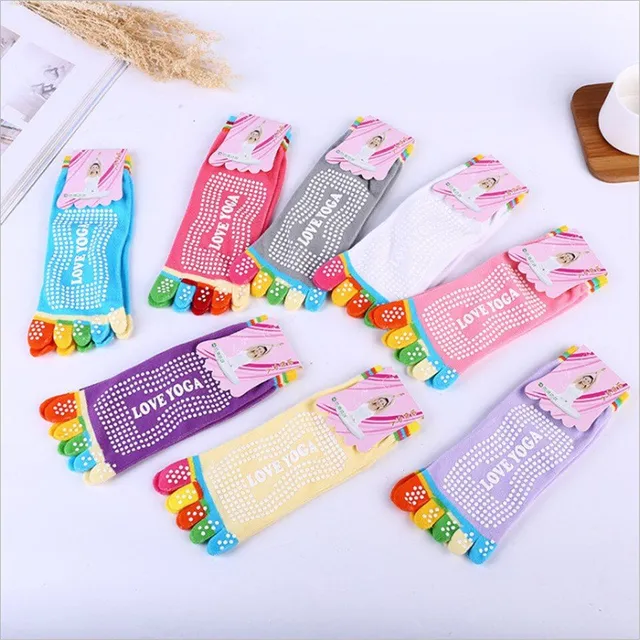 Women's anti-slip toe socks - coloured