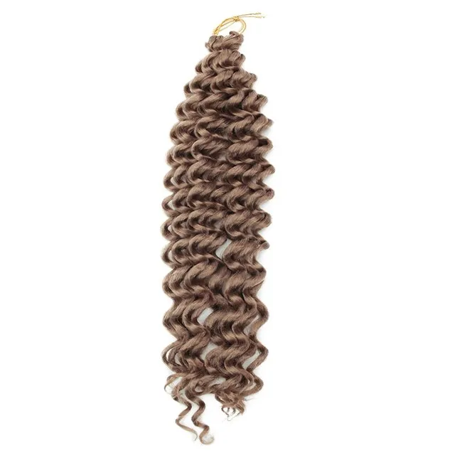 Ombré wavy strands of kanekalon for hair extensions