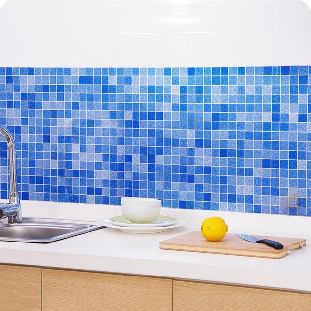 Samolepící voděodolná folie do kuchyně a koupelny - výběr ze 4 barev mozaiky