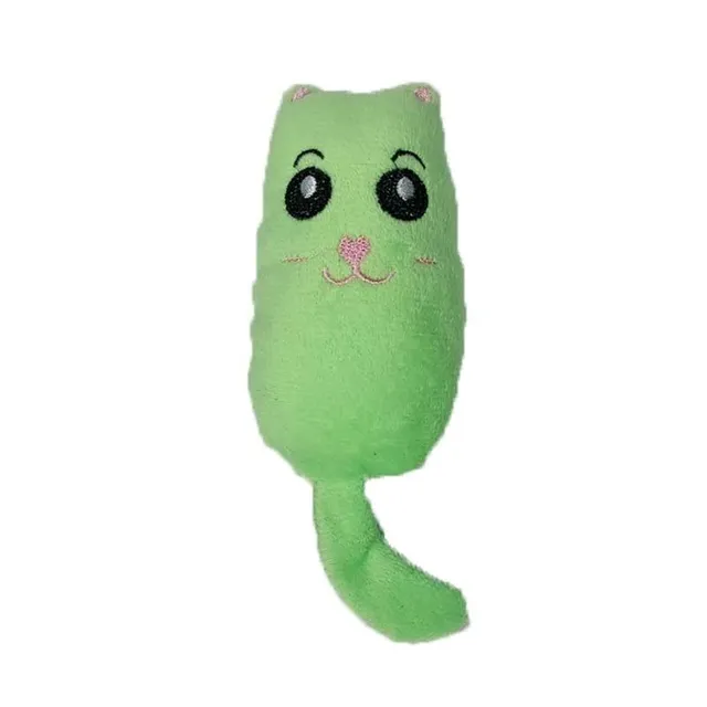 Cat toy with squeaker and cat shanty tail green