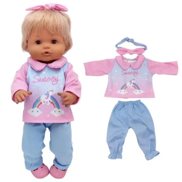 Roztomilé oblečení na dětskou vlasatou panenku o velikosti 40 cm - Více variant