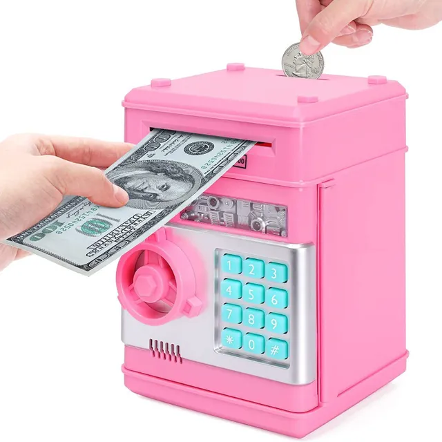 Caseta de bani electronică pentru copii - Economisește monede pentru Crăciun și Halloween