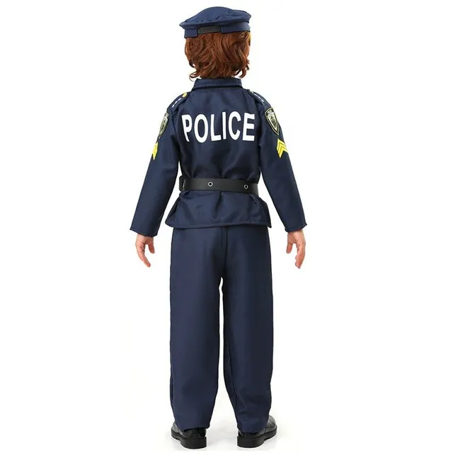 Costum de polițist pentru copii pentru Halloween și jocuri de rol - ofițer în uniformă