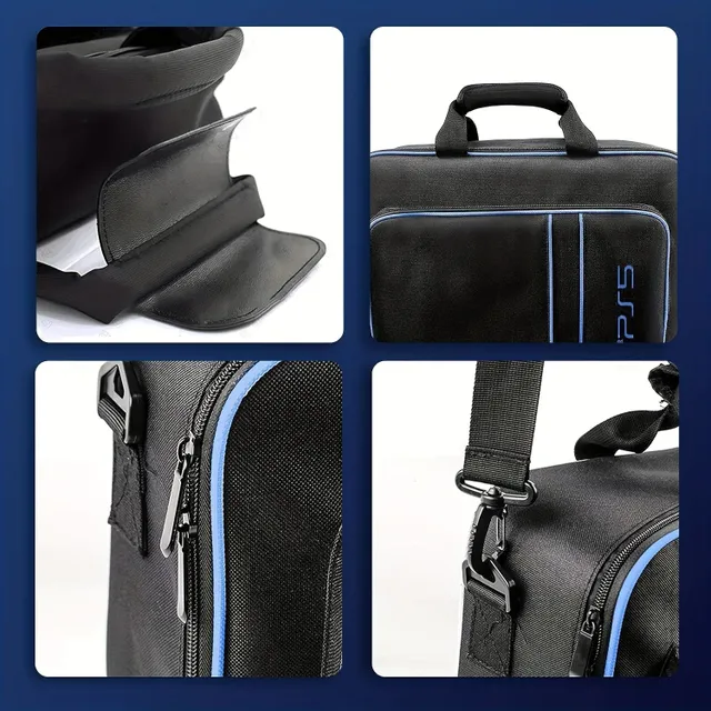 Portable backpack on PlayStation 5 with large storage space - for console, drivers, games and more