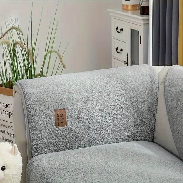 1pc Sofa Sofa Sherpa Téli Sofa Plyšová Sofa Egyszerű Modern Powered Winter Sofa a kanapén Élő Szobák Office Otthon Dekoráció