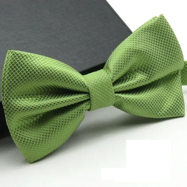 Krawat szydełkowy UNISEX Plaid - 19 kolorów zelena