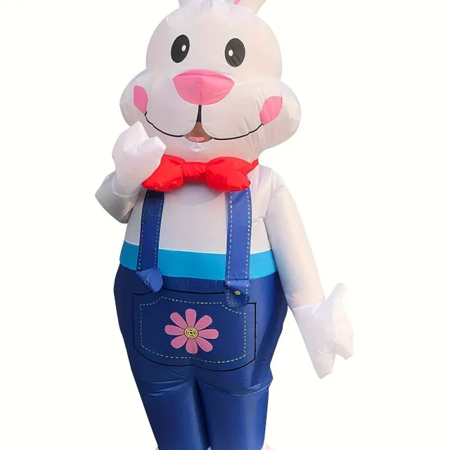 Fun inflatable costume bunny for men - perfect for parties and celebrations