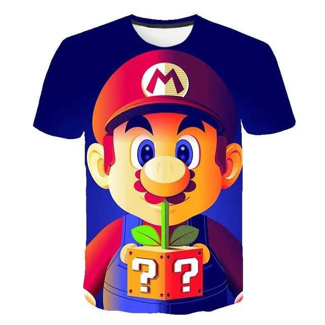 Tricou pentru copii cu design trendy cu Super Mario