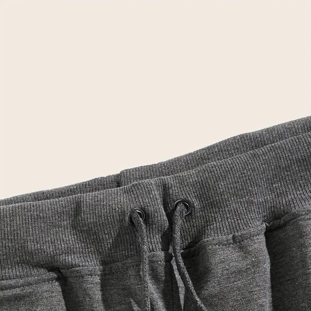 Pantalon de jogging pour homme léger à rayures avec poches latérales et cordon de serrage, Printemps/Automne