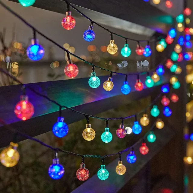 Solar bubble outdoor waterproof Christmas lighting for the terrace